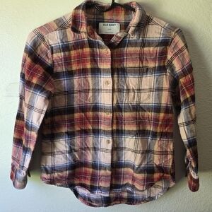 Old Navy Kids Plaid Shirt - Red, Blue, Yellow